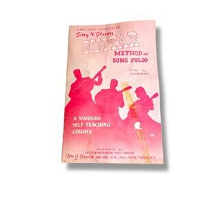 Vintage Sing n Strum Simplified Illustrated Pamphlet Method and Song Folio